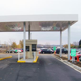 Public Transit, Overhead Metal Canopy